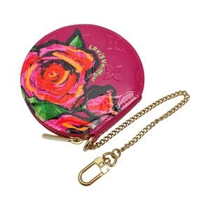 Louis Vuitton Vernis Patent Porte Monnaie Wallet Chapeau Rose Pink Pop Coin
